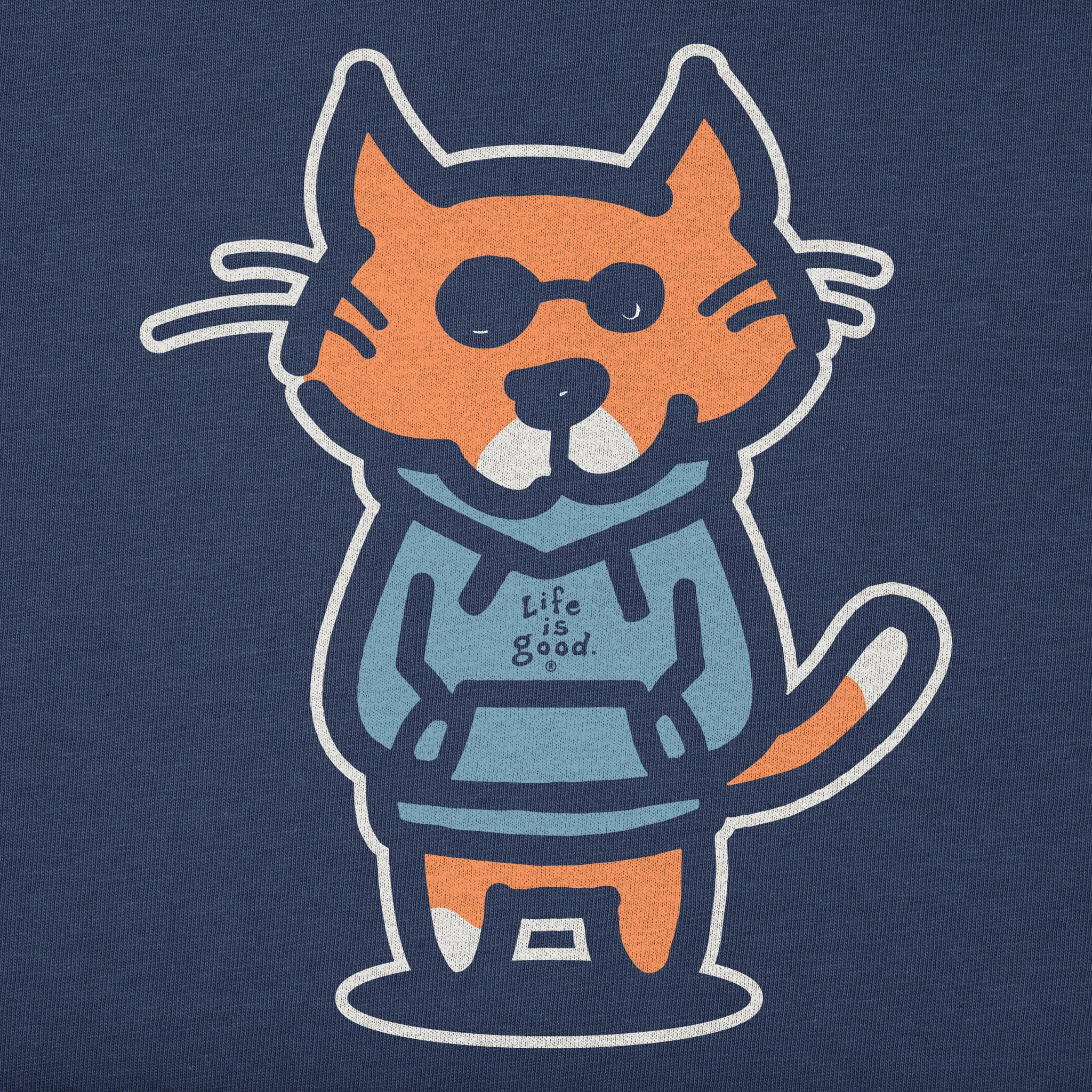 Men's Hoodie Al Short Sleeve Crusher Tee Life is Good