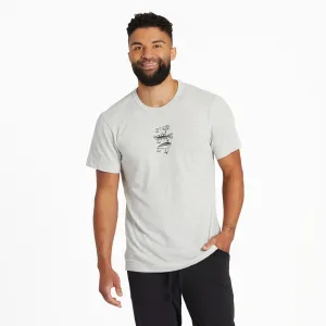 Men's Hooks and Tackle Textured Slub Tee Life is Good