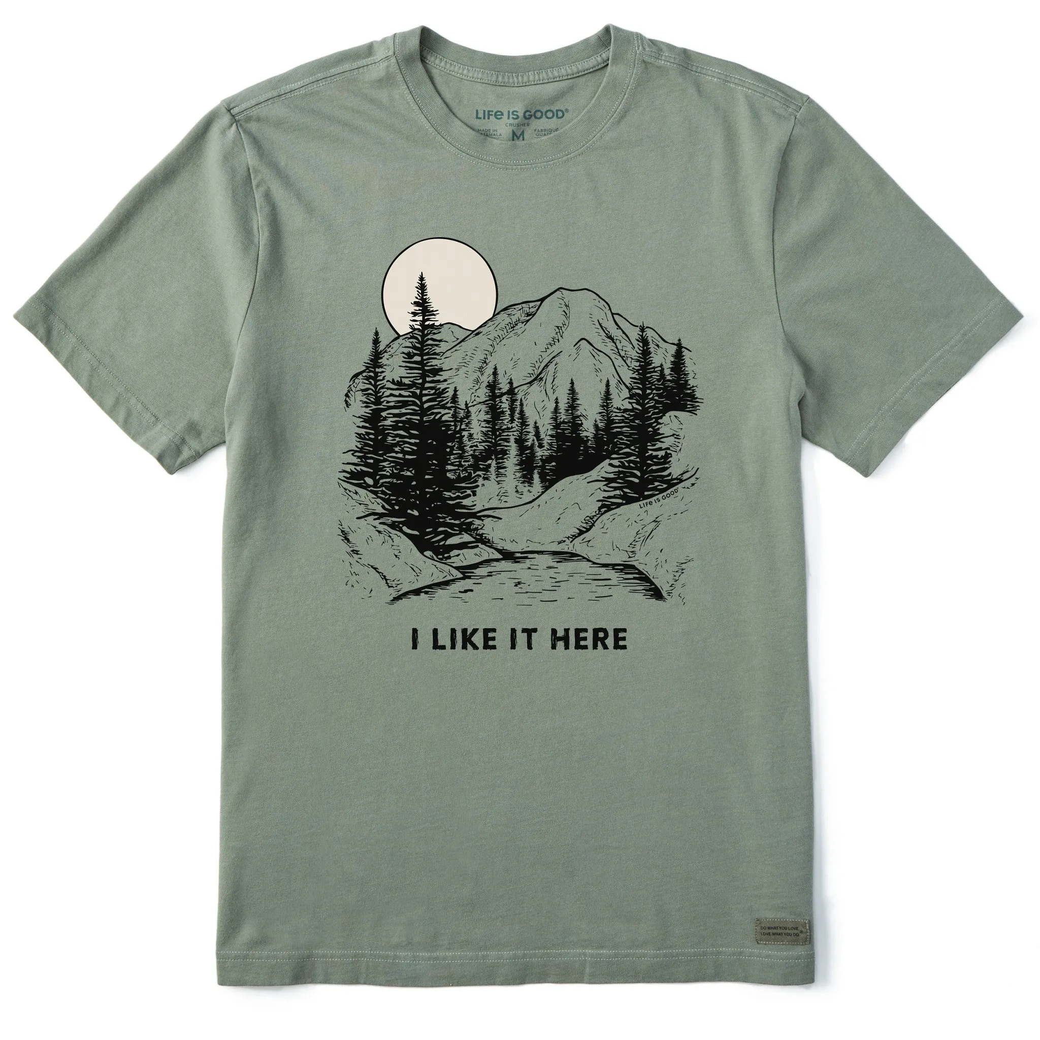 Men's I Like it Here Take it Outside Mountains Short Sleeve Tee Life is Good