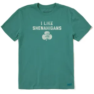 Men's I Like Shenanigans Short Sleeve Crusher Tee Life is Good