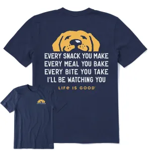Men's I'll Be Watching You Pup Short Sleeve Crusher-LITE Tee Life is Good