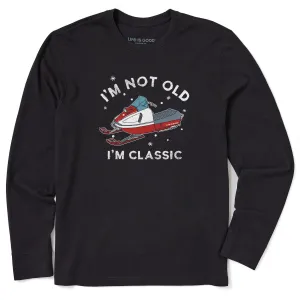 Men's I'm Classic Snowmobile Long Sleeve Crusher Tee Life is Good