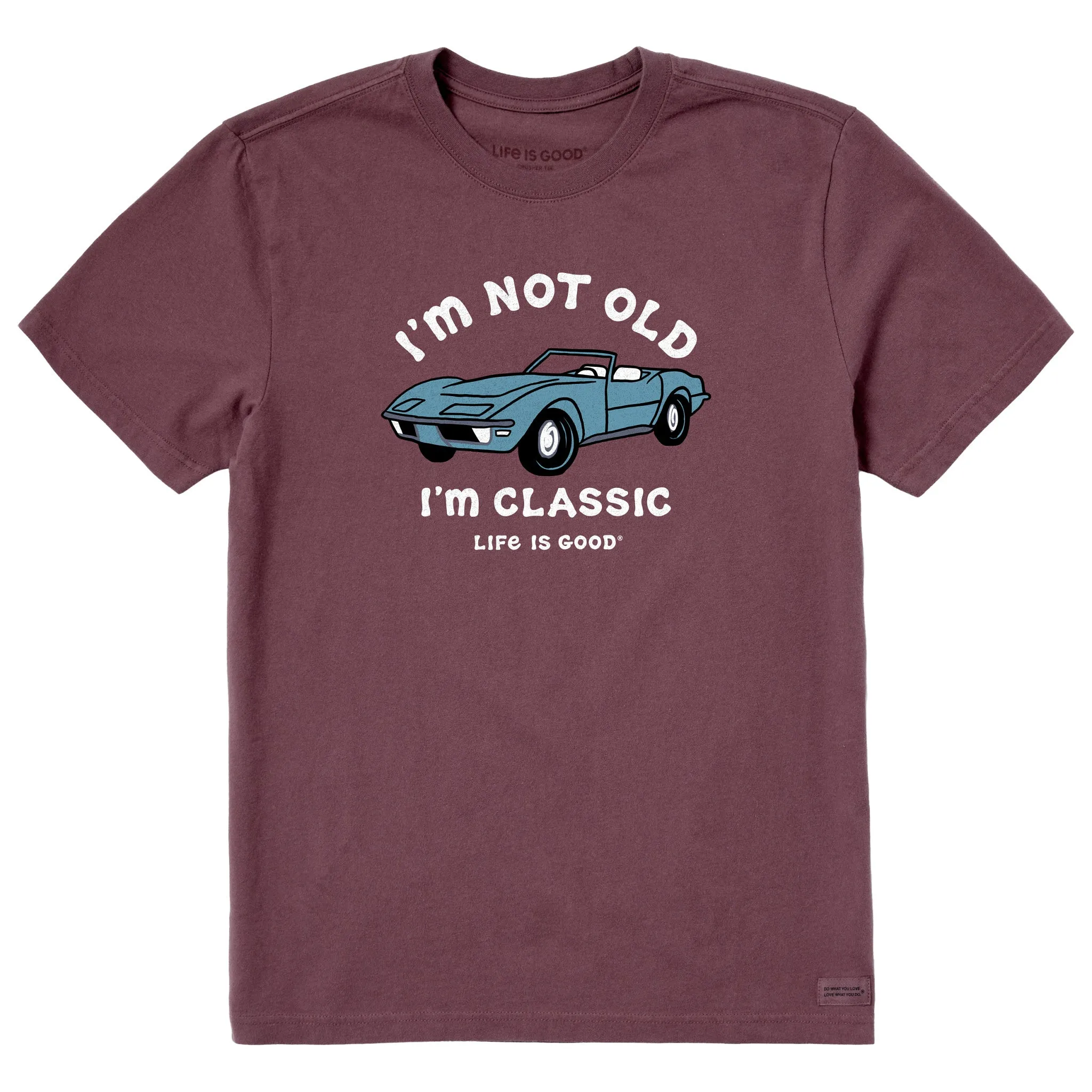 Men's I'm Not Old Sports Car Short Sleeve Tee Life is Good