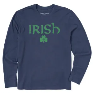 Men's Irish Clover 2 Long Sleeve Crusher Tee Life is Good