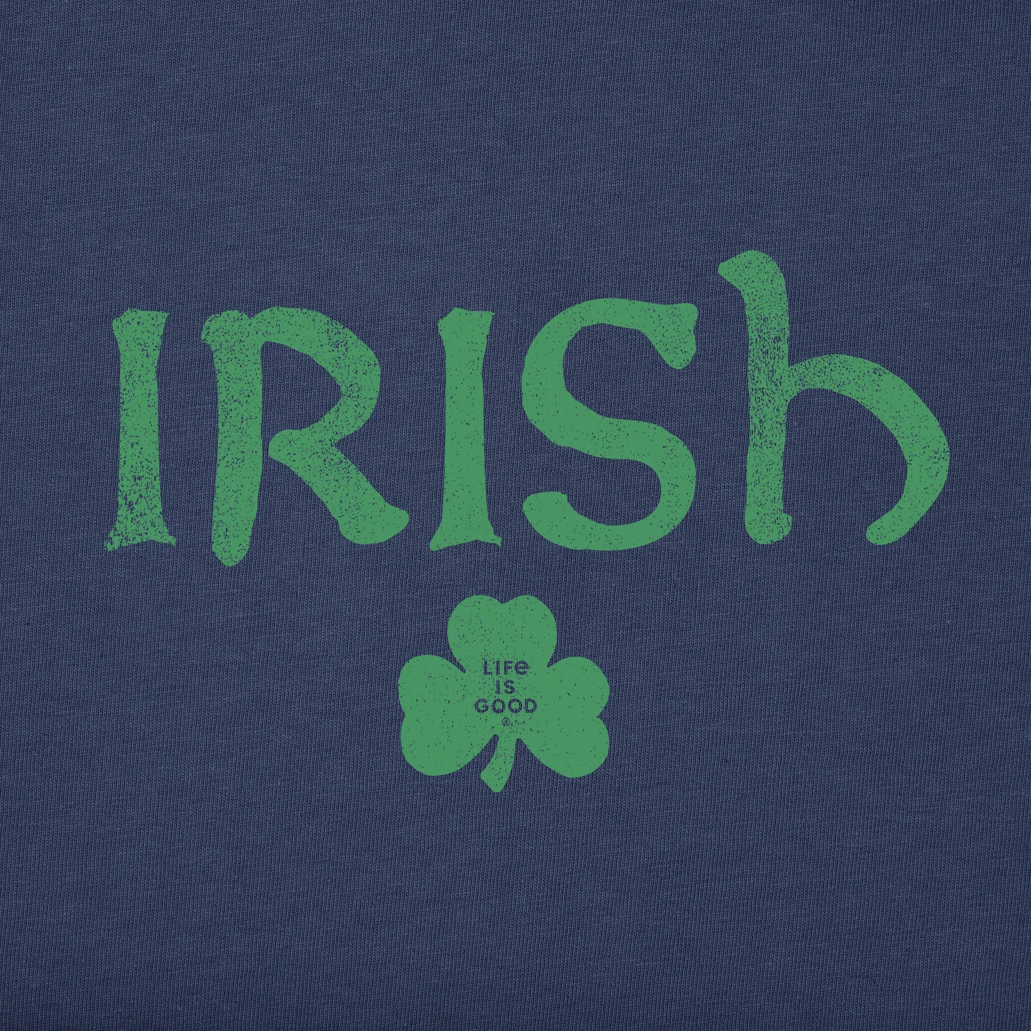Men's Irish Clover 2 Long Sleeve Crusher Tee Life is Good