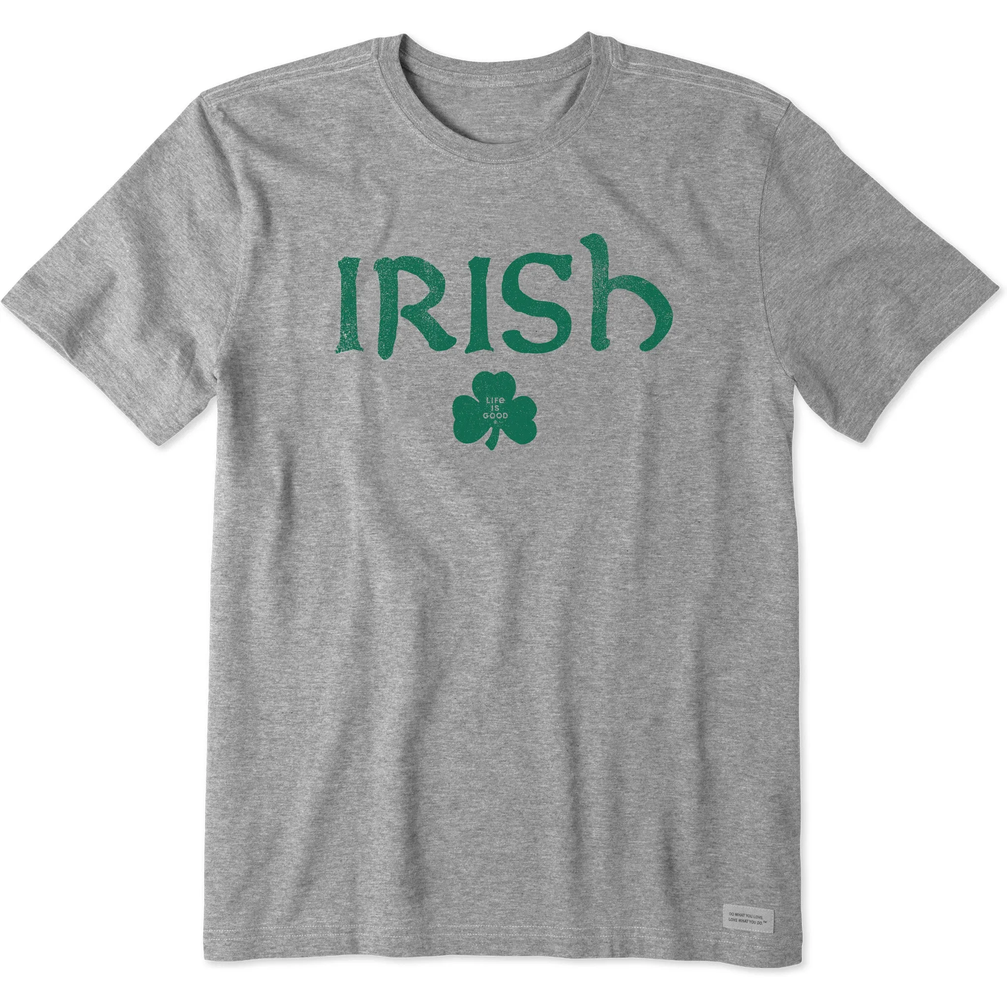 Men's Irish Clover 2 Short Sleeve Crusher Tee Life is Good