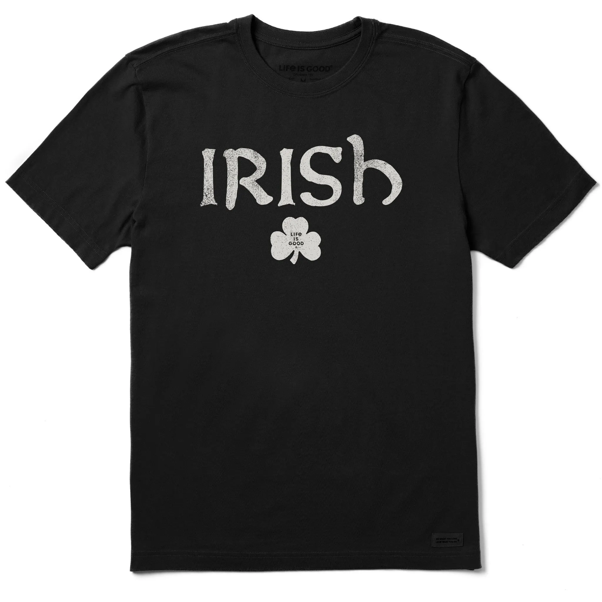 Men's Irish Clover 2 Short Sleeve Crusher Tee Life is Good