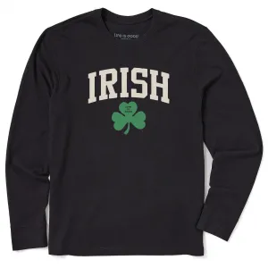 Men's Irish Clover Long Sleeve Crusher Tee Life is Good