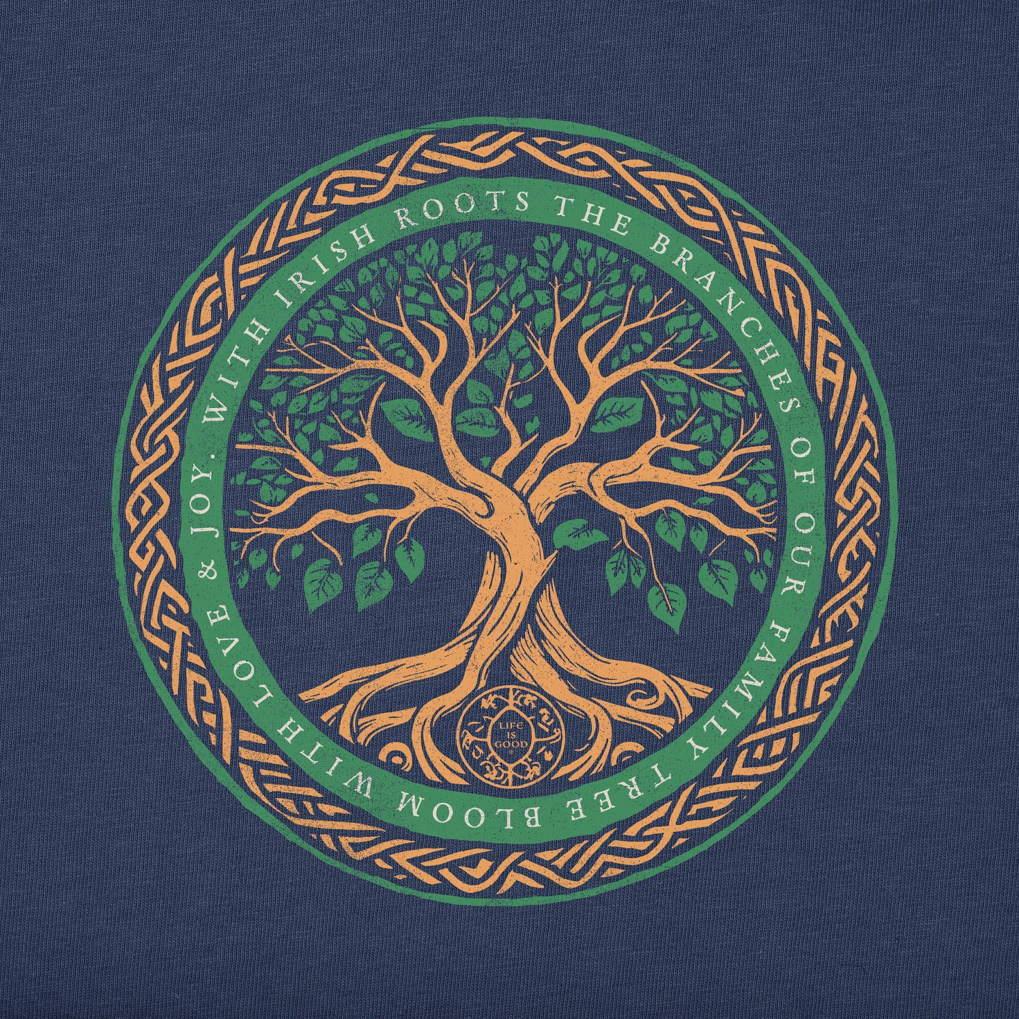 Men's Irish Roots Bloom Tree Long Sleeve Crusher Tee Life is Good