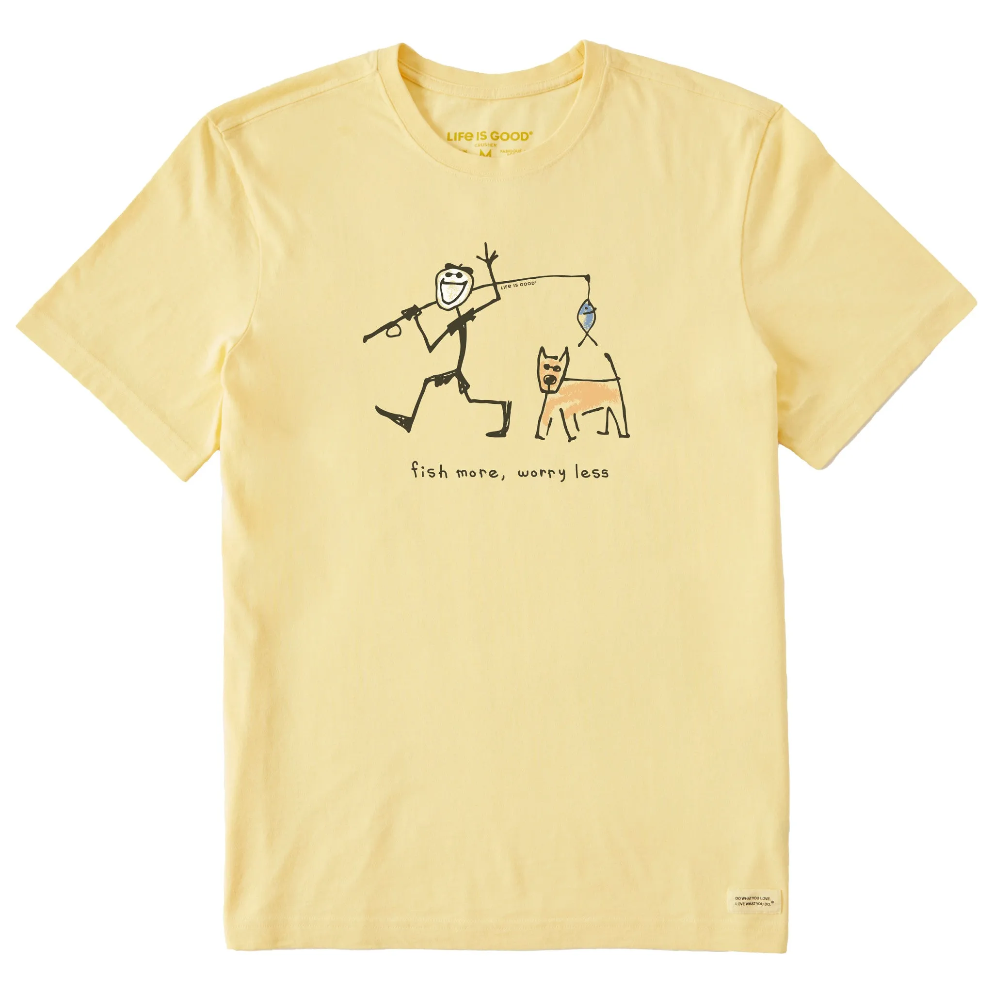Men's Jake & Rocket Karma Fish Short Sleeve Crusher Tee Life is Good
