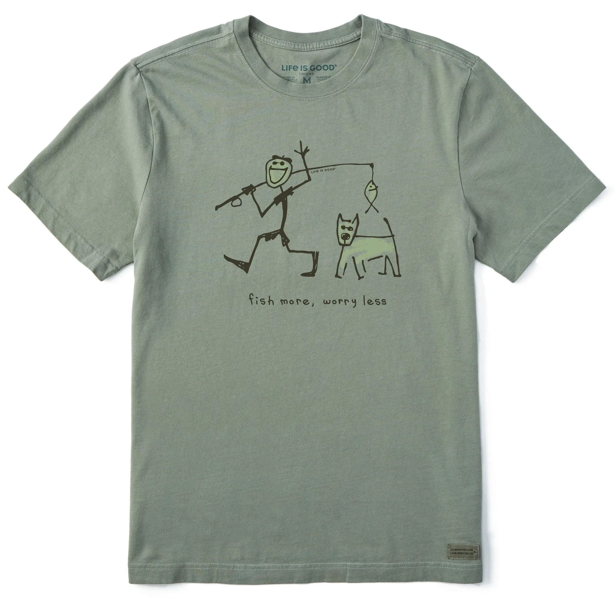 Men's Jake & Rocket Karma Fish Short Sleeve Crusher Tee Life is Good