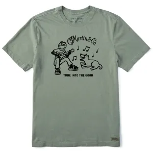 Men's Jake & Rocket Martin Guitar Short Sleeve Crusher Tee Life is Good