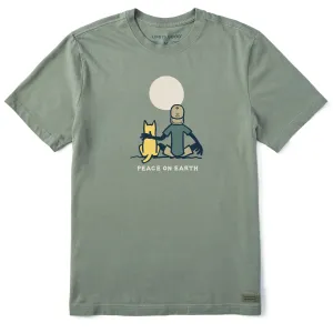 Men's Jake & Rocket  Moon Peace Short Sleeve Crusher Tee Life is Good