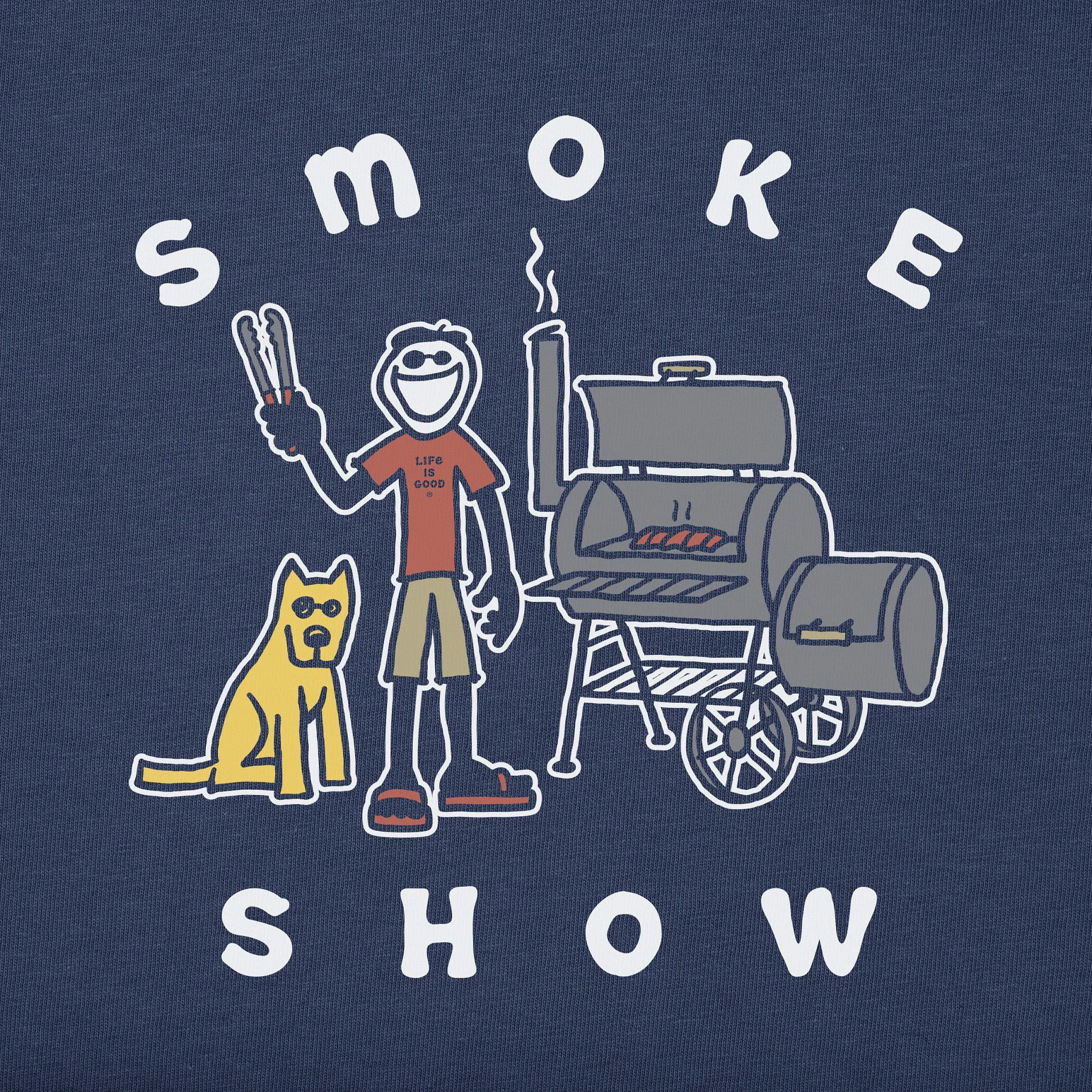 Men's Jake & Rocket Smoker Short Sleeve Tee Life is Good