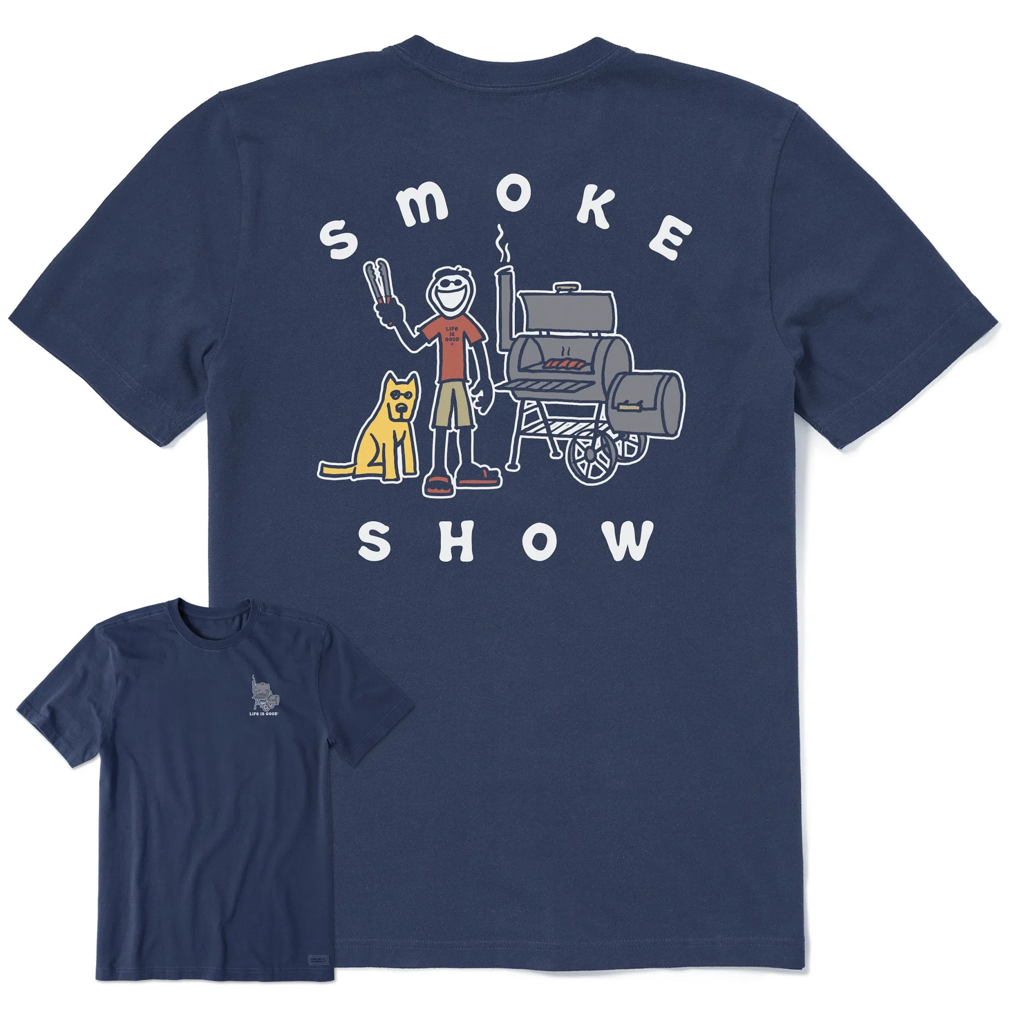 Men's Jake & Rocket Smoker Short Sleeve Tee Life is Good