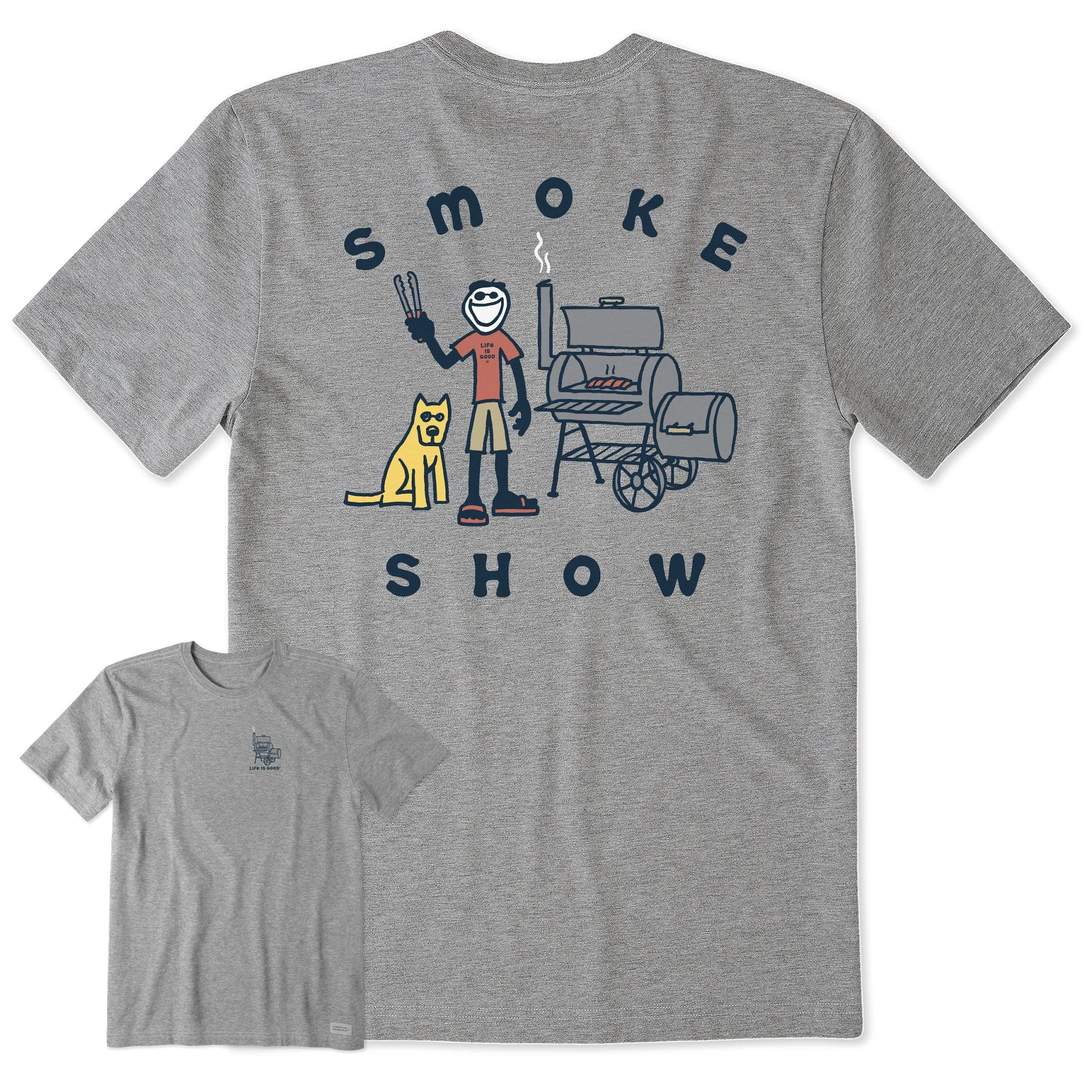 Men's Jake & Rocket Smoker Short Sleeve Tee Life is Good