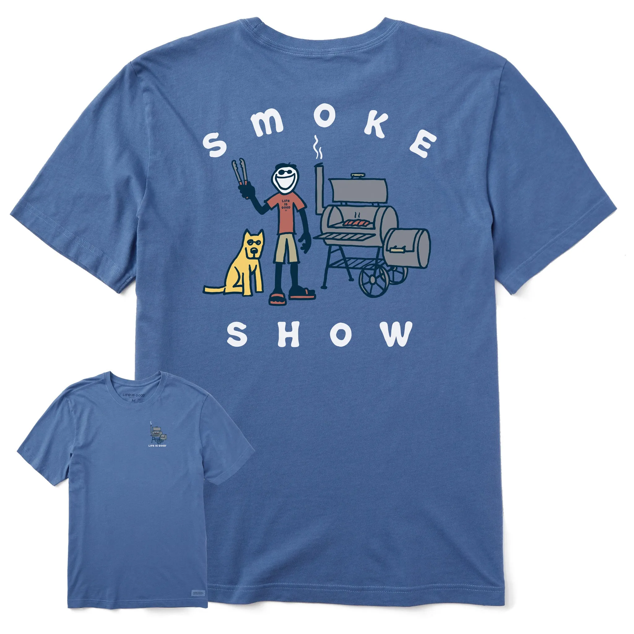 Men's Jake & Rocket Smoker Short Sleeve Tee Life is Good