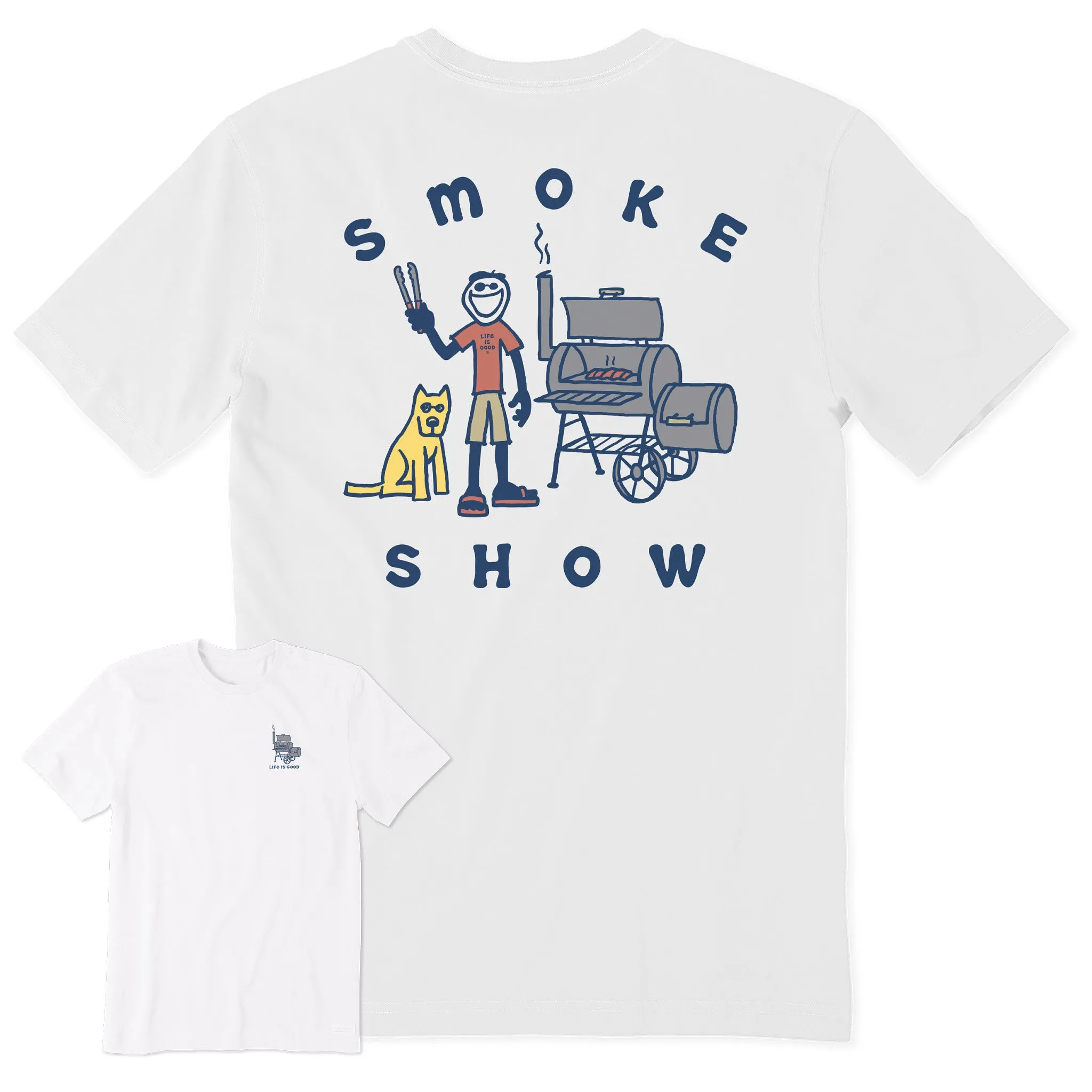 Men's Jake & Rocket Smoker Short Sleeve Tee Life is Good