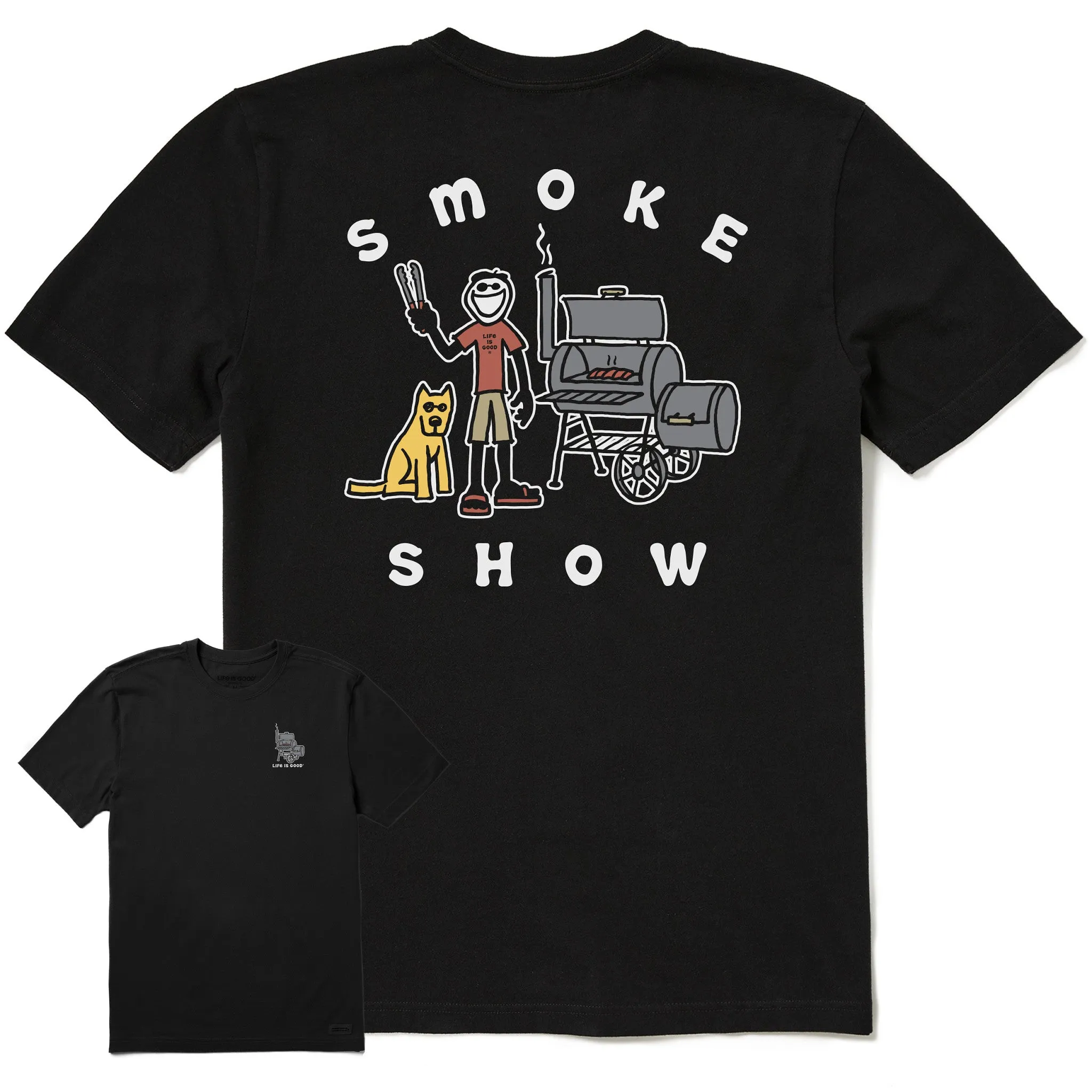 Men's Jake & Rocket Smoker Short Sleeve Tee Life is Good