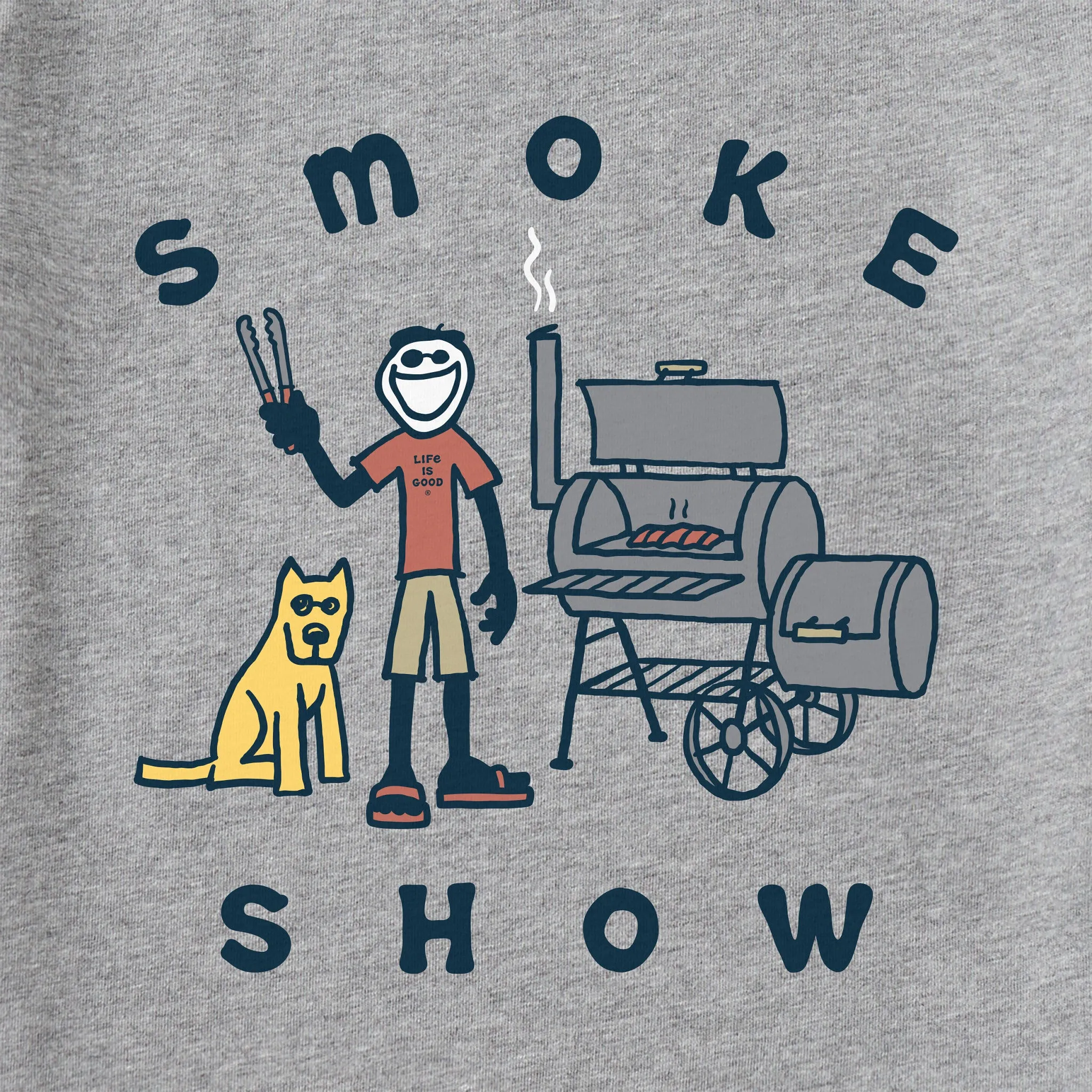 Men's Jake & Rocket Smoker Short Sleeve Tee Life is Good