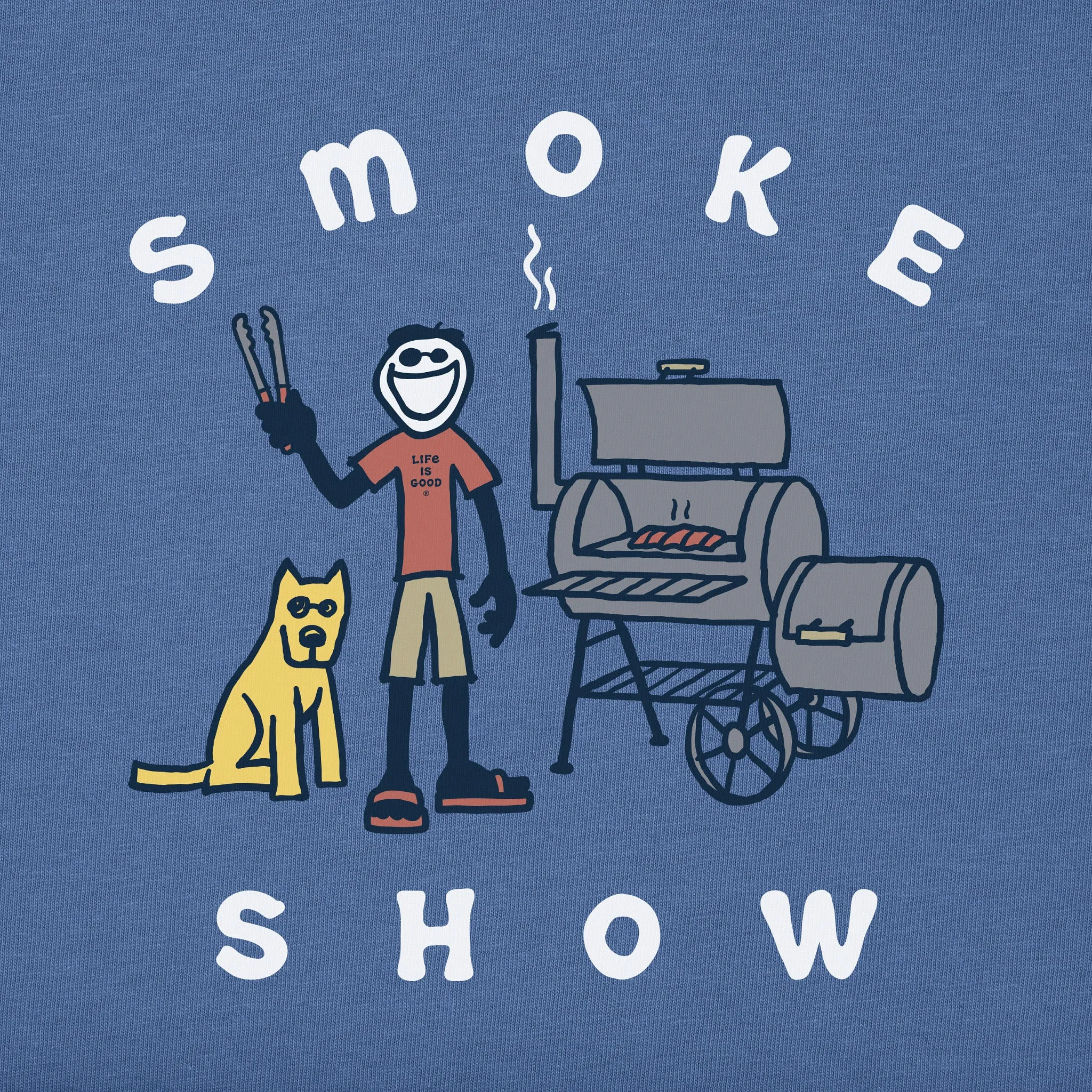 Men's Jake & Rocket Smoker Short Sleeve Tee Life is Good