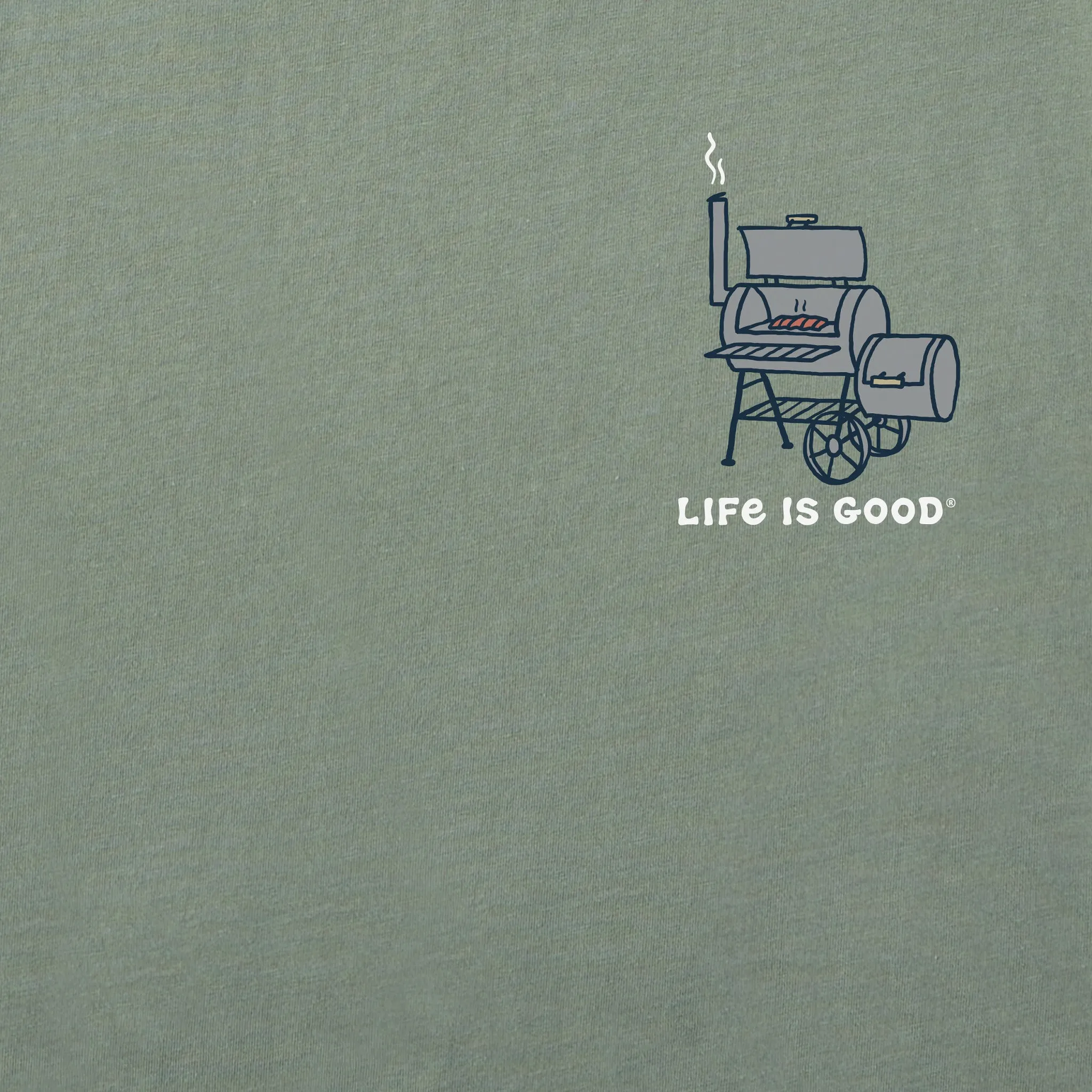 Men's Jake & Rocket Smoker Short Sleeve Tee Life is Good