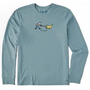 Men's Jake & Rocket Tug of War Long Sleeve Crusher Tee Life is Good