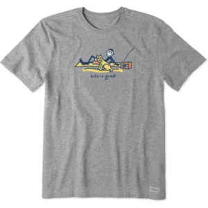 Men's Jake and Rocket Beach Day Short Sleeve  Tee Life is Good