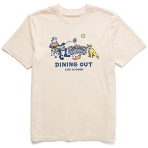 Men's Jake and Rocket Dining Out Short Sleeve Crusher Tee Life is Good
