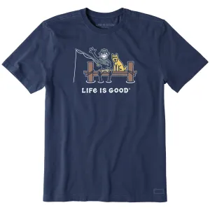 Men's Jake and Rocket Dock Fish Short Sleeve Tee Life is Good