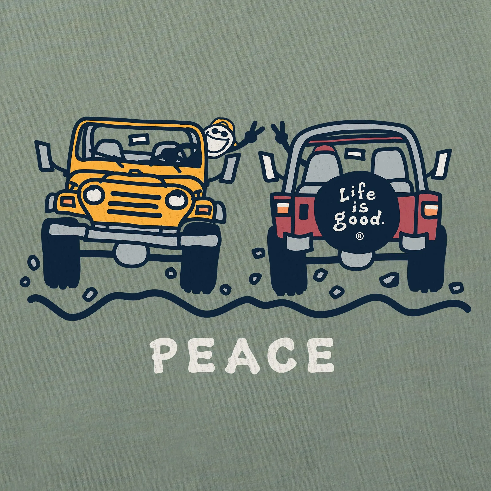Men's Jake ATV Peace Short Sleeve Tee Life is Good