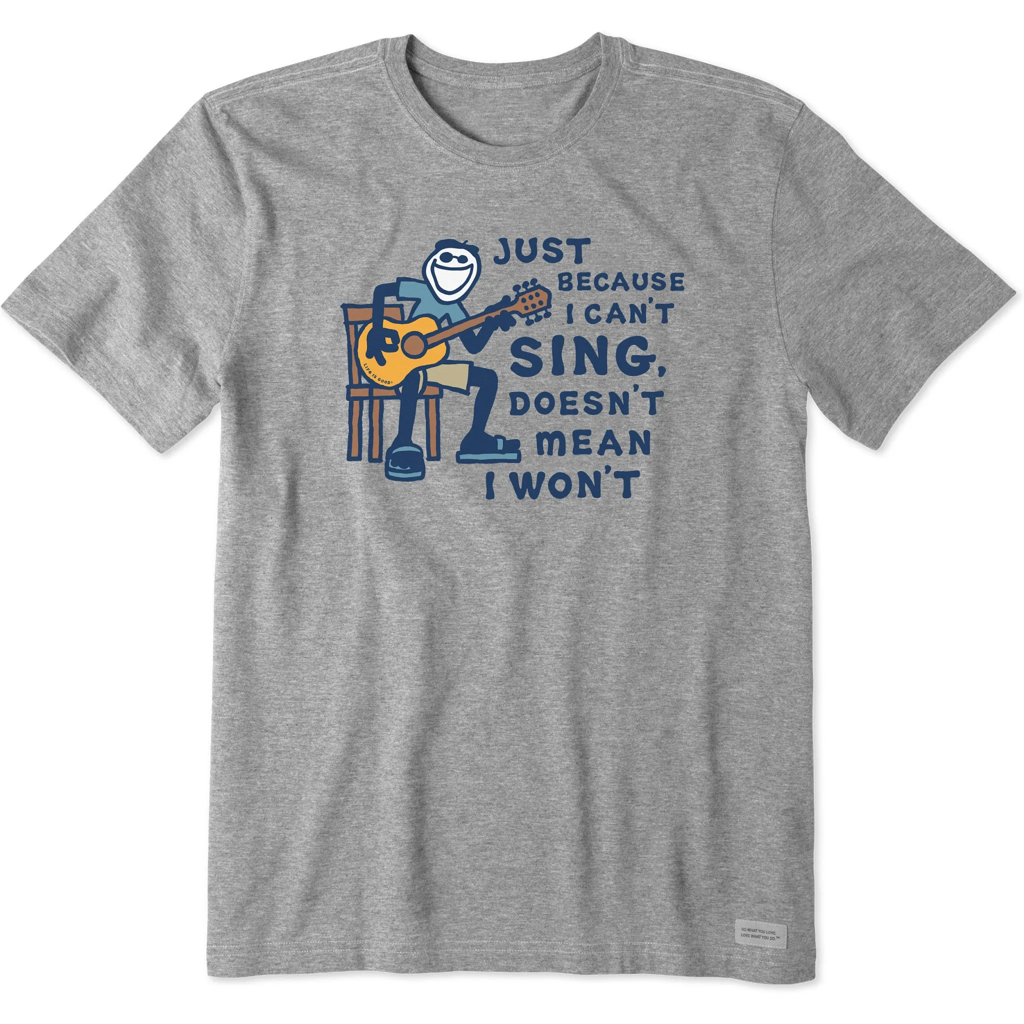 Men's Jake Can't Sing Guitar Short Sleeve Tee Life is Good