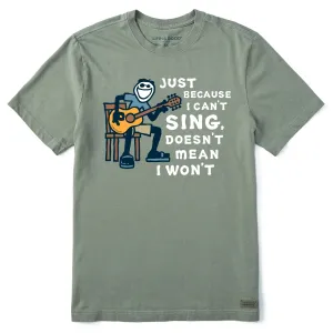 Men's Jake Can't Sing Guitar Short Sleeve Tee Life is Good
