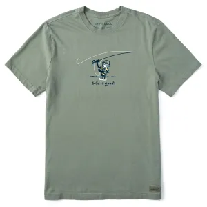 Men's Jake Cast Fish Short Sleeve Crusher Tee Life is Good
