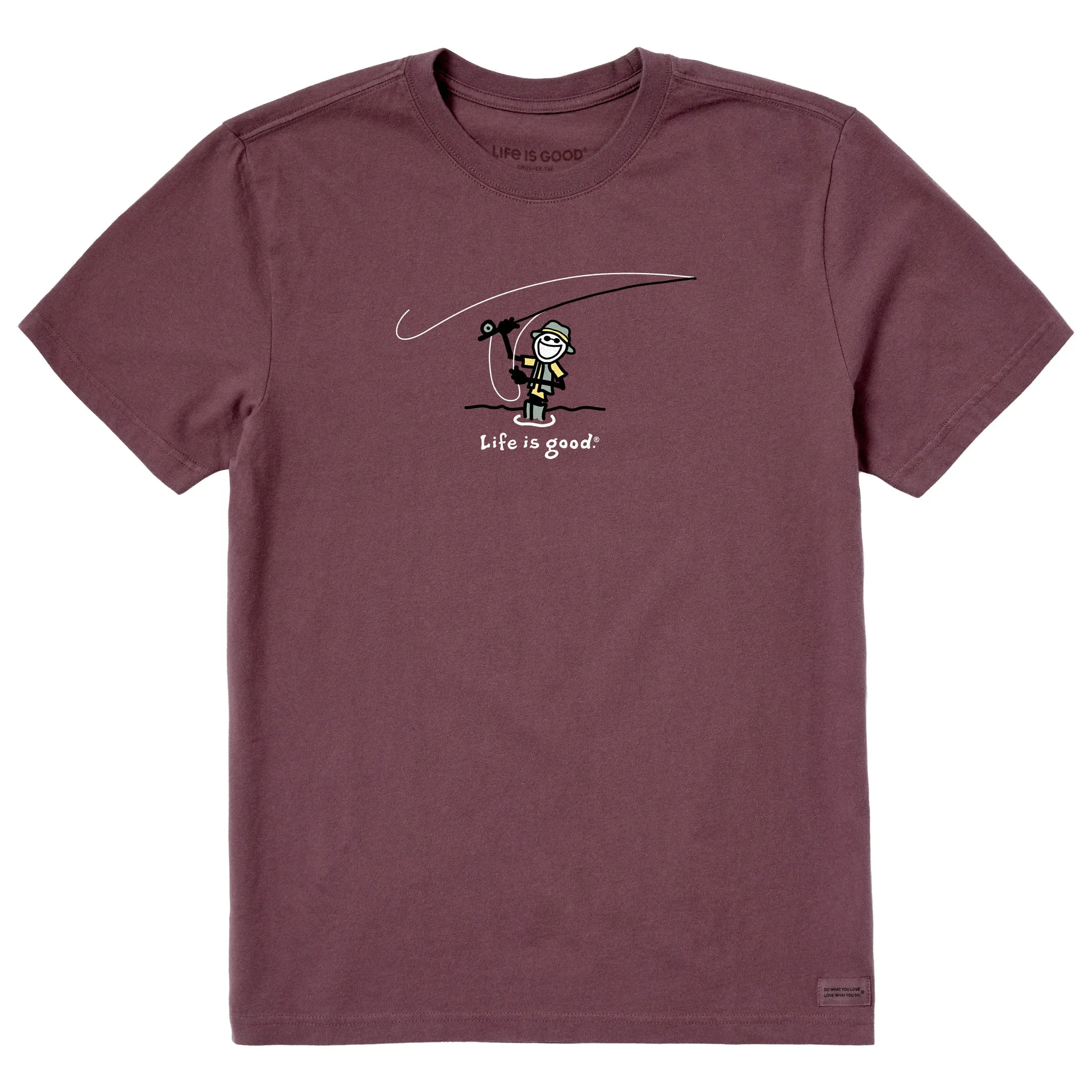 Men's Jake Cast Fish Short Sleeve Crusher Tee Life is Good