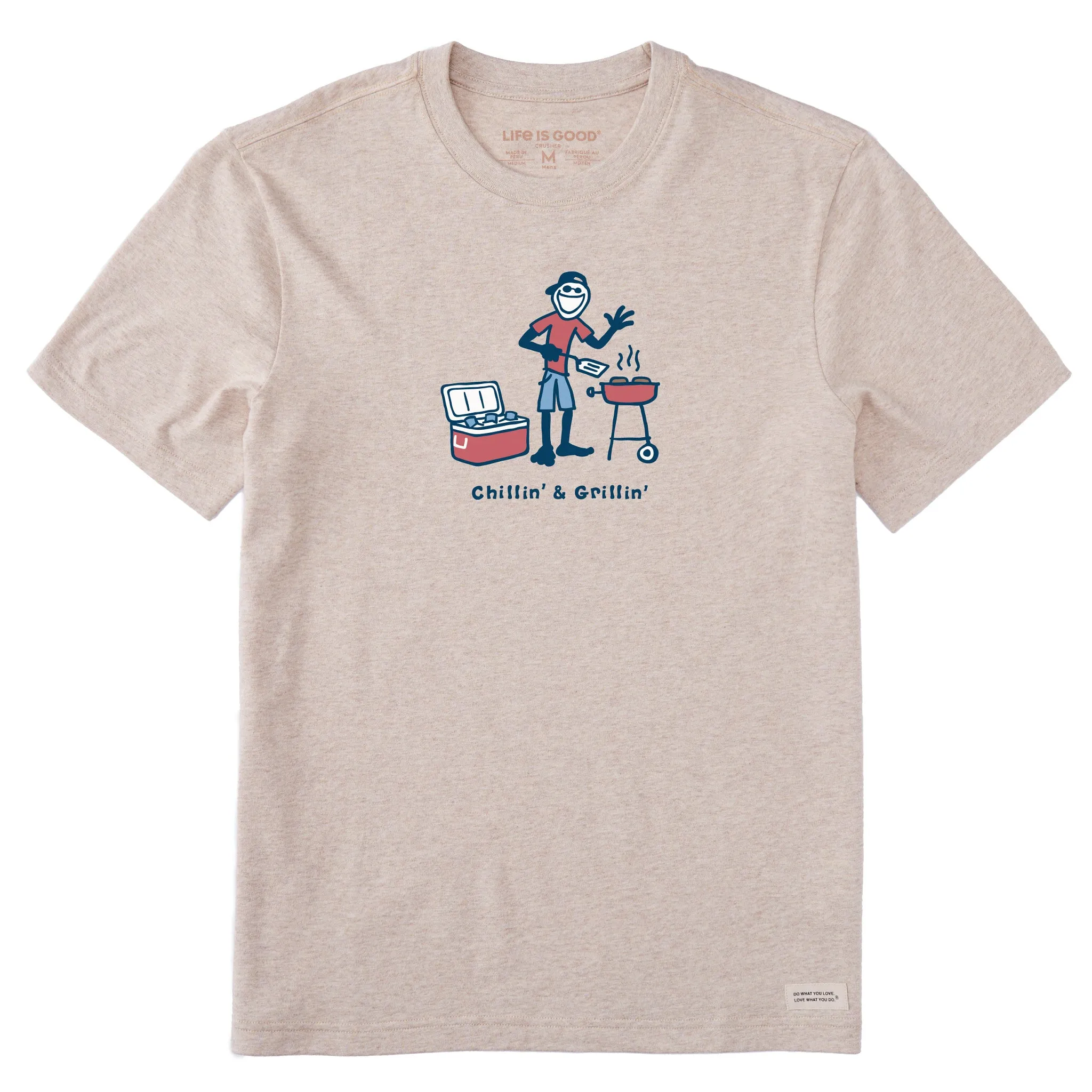 Men's Jake Chillin And Grillin Short Sleeve Crusher Tee Life is Good