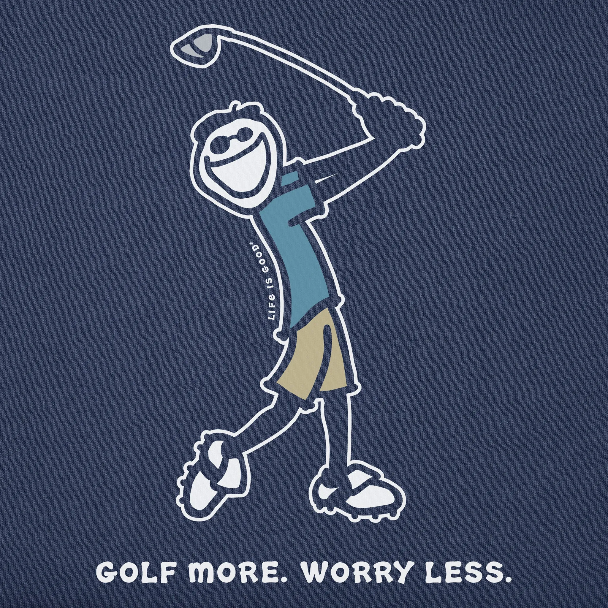Men's Jake Golf More Short Sleeve Tee Life is Good