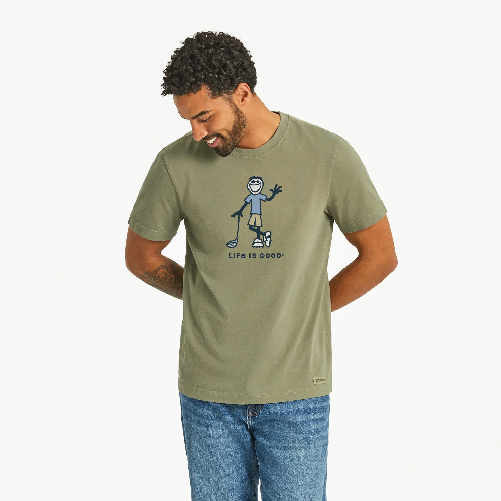 Men's Jake Golfer Short Sleeve Tee Life is Good