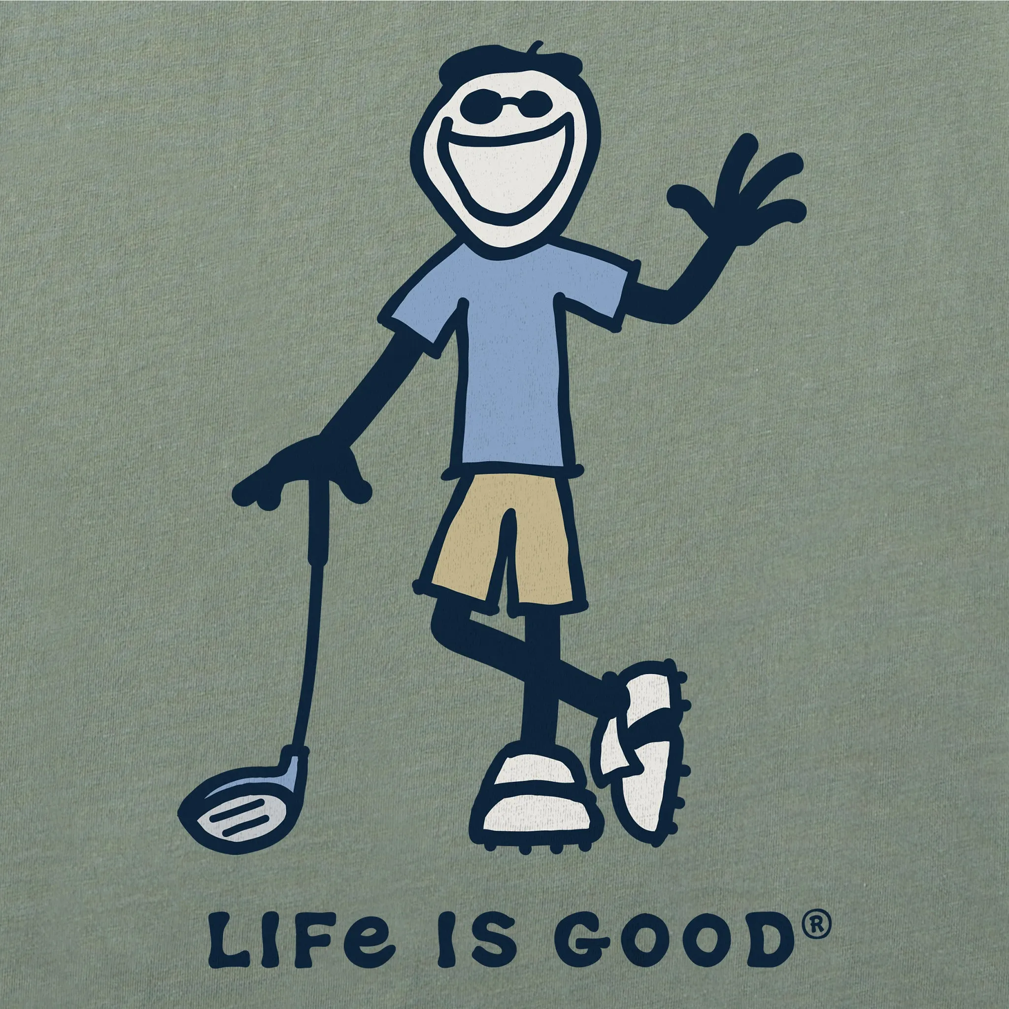Men's Jake Golfer Short Sleeve Tee Life is Good