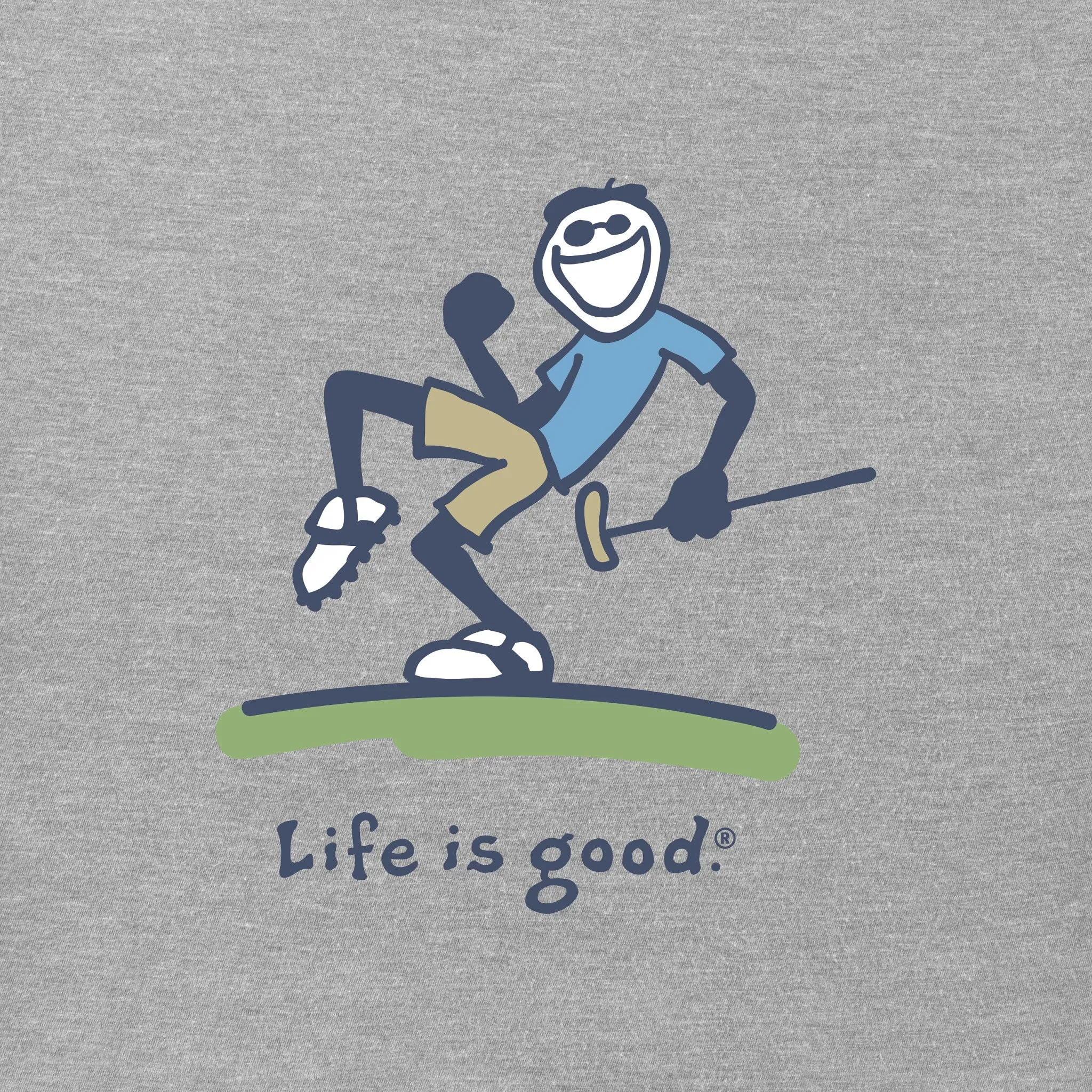 Men's Jake Good Putt Short Sleeve Crusher Tee Life is Good