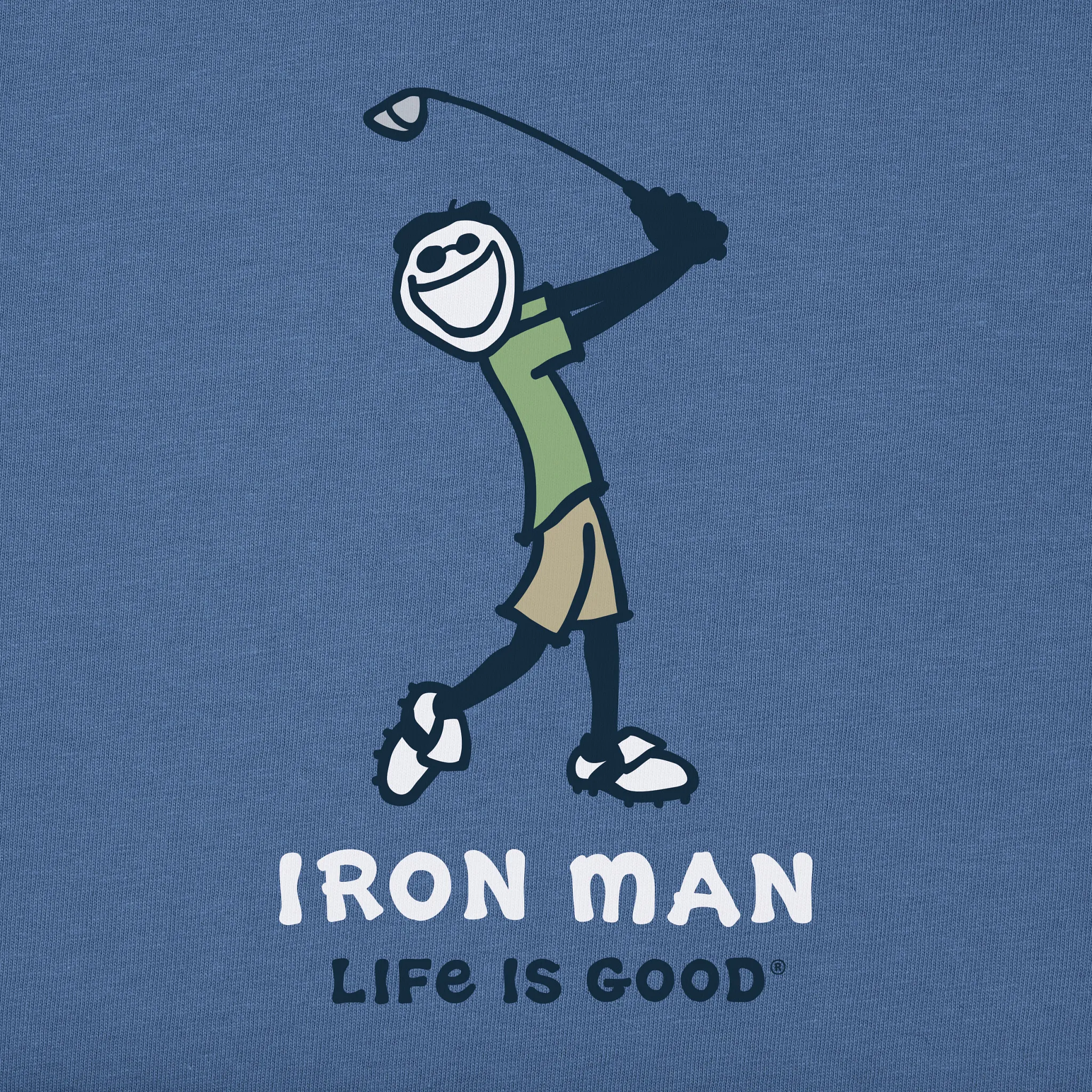 Men's Jake Iron Man Golf Short Sleeve Tee Life is Good