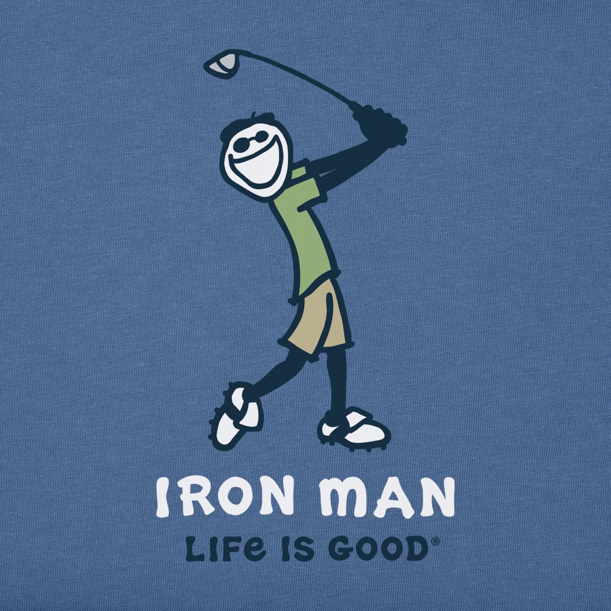 Men's Jake Iron Man Golf Short Sleeve Tee Life is Good
