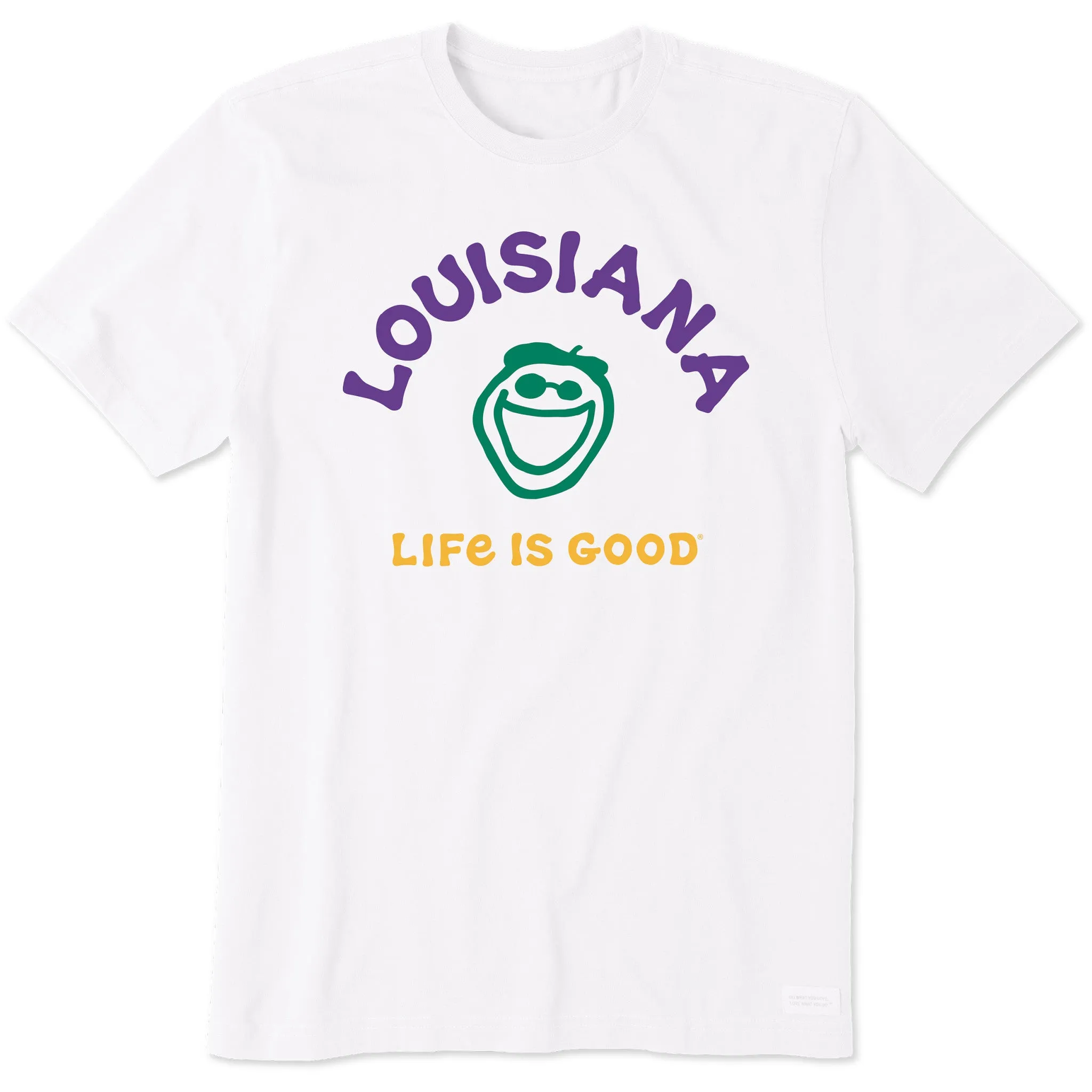 Men's Jake Louisiana Short Sleeve Crusher Tee Life is Good
