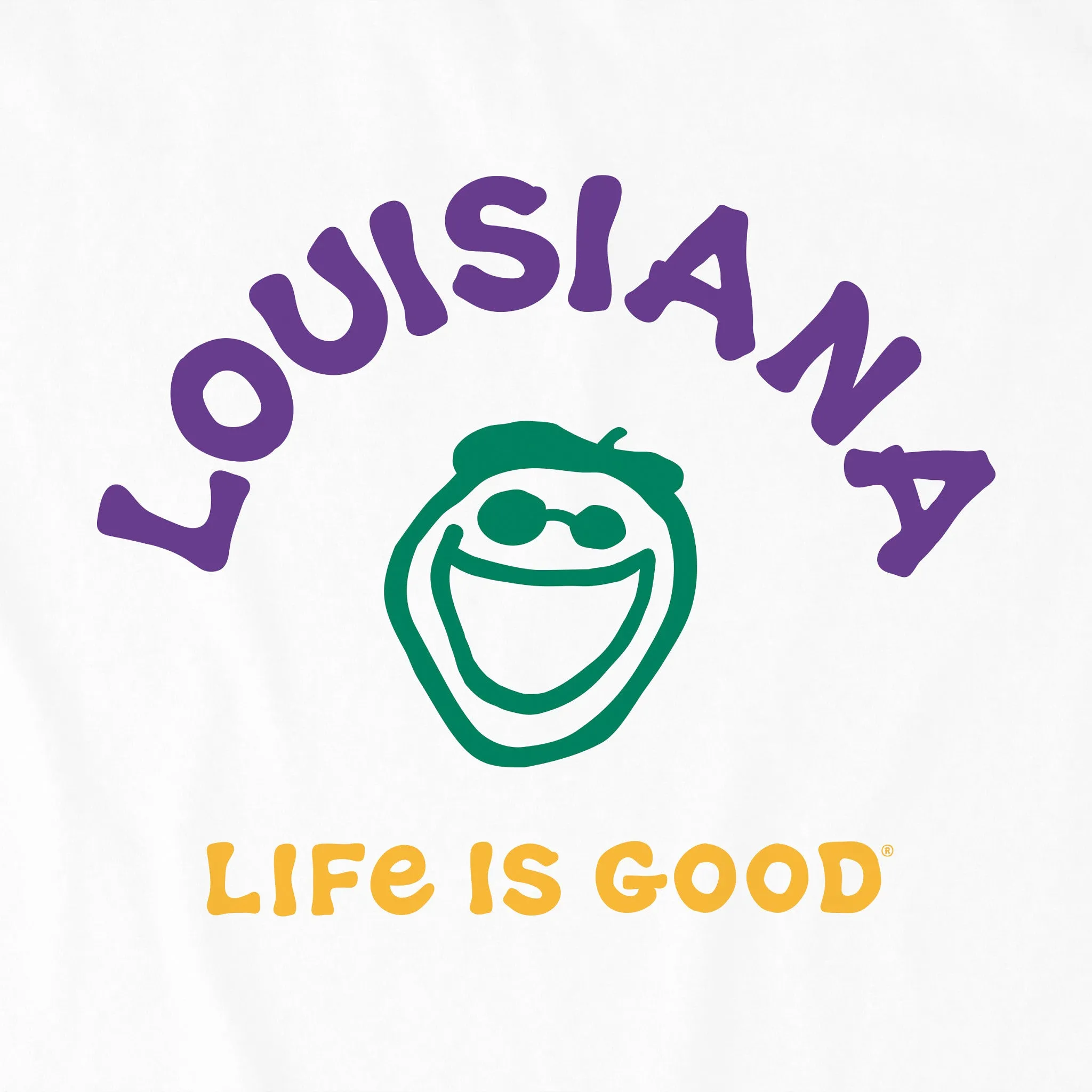 Men's Jake Louisiana Short Sleeve Crusher Tee Life is Good