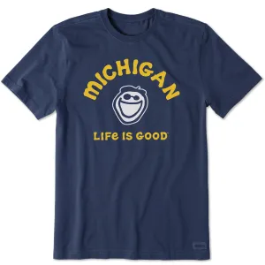 Men's Jake Michigan Short Sleeve Crusher Tee Life is Good