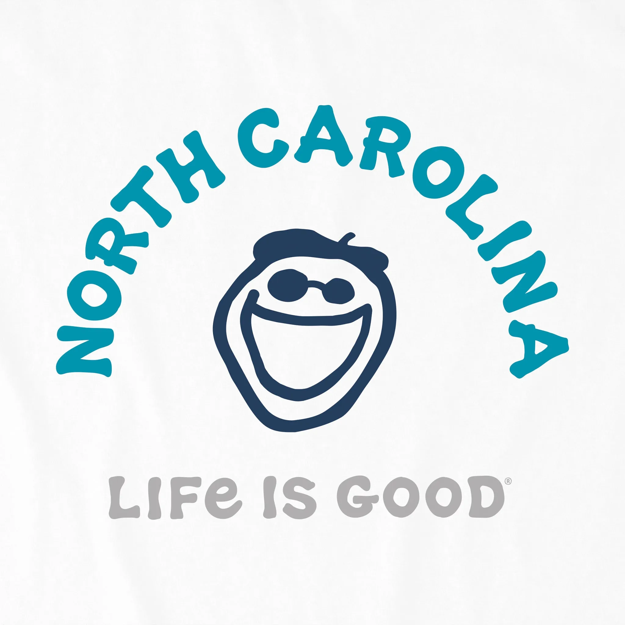 Men's Jake North Carolina Short Sleeve Crusher Tee Life is Good