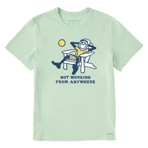 Men's Jake Not Working Adirondack Short Sleeve Crusher Tee Life is Good
