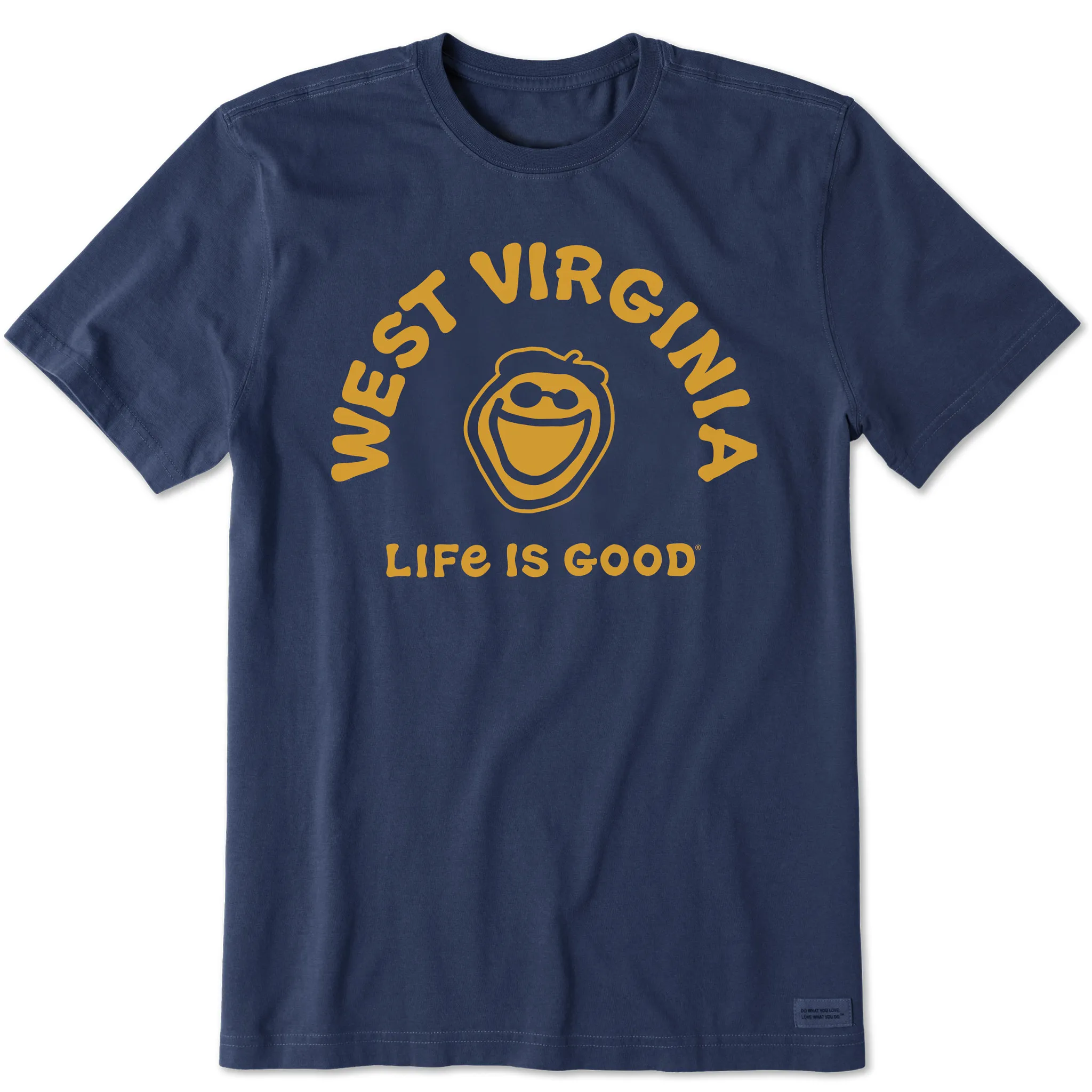 Men's Jake West Virginia Short Sleeve Crusher Tee Life is Good