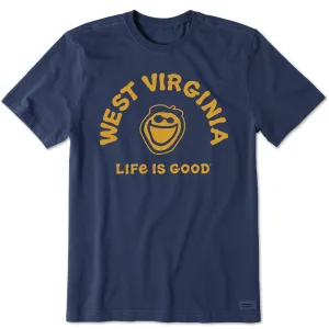 Men's Jake West Virginia Short Sleeve Crusher Tee Life is Good