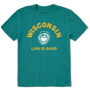 Men's Jake Wisconsin Short Sleeve Crusher Tee Life is Good